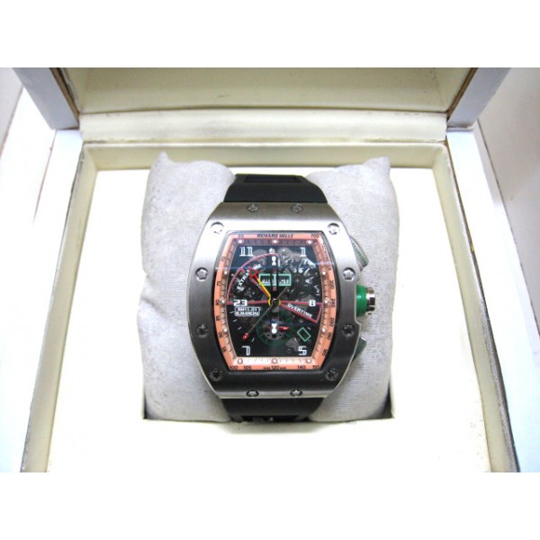 Richard Mille RM 011 replica Watch RM 011 Roberto Mancini Silver Orange - Click Image to Close